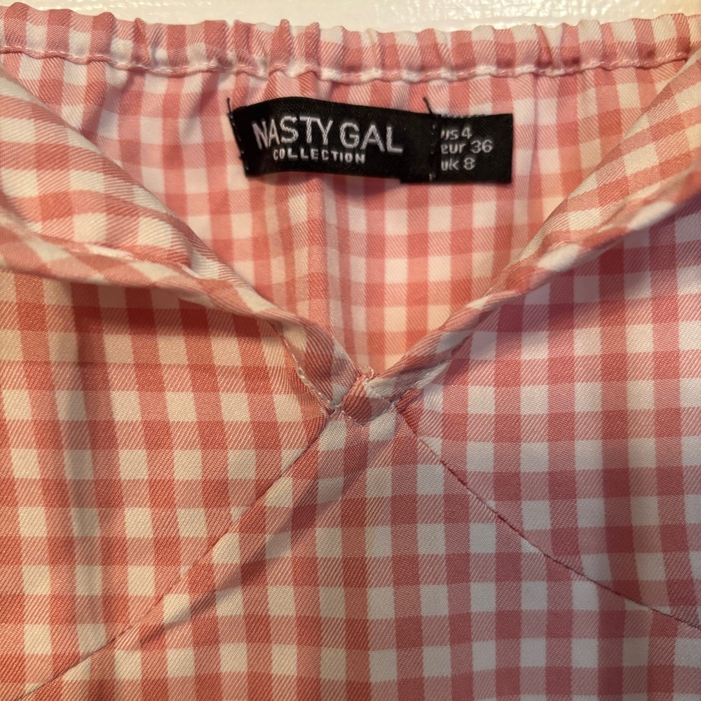 Pink and White Gingham Dress - Picture 2 of 4